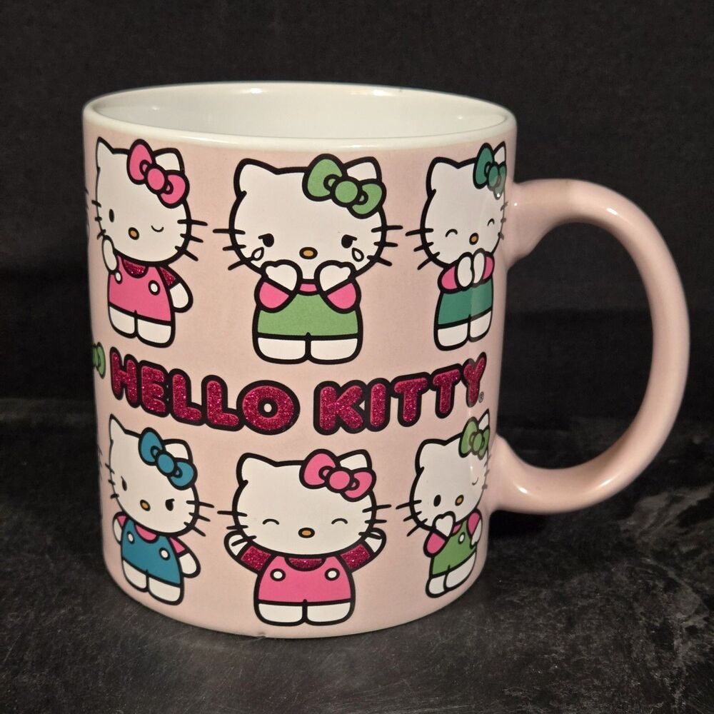 Hello Kitty Sanrio Coffee Mug 20oz Pink Kawaii Y2K Pastelcore Cute NEW